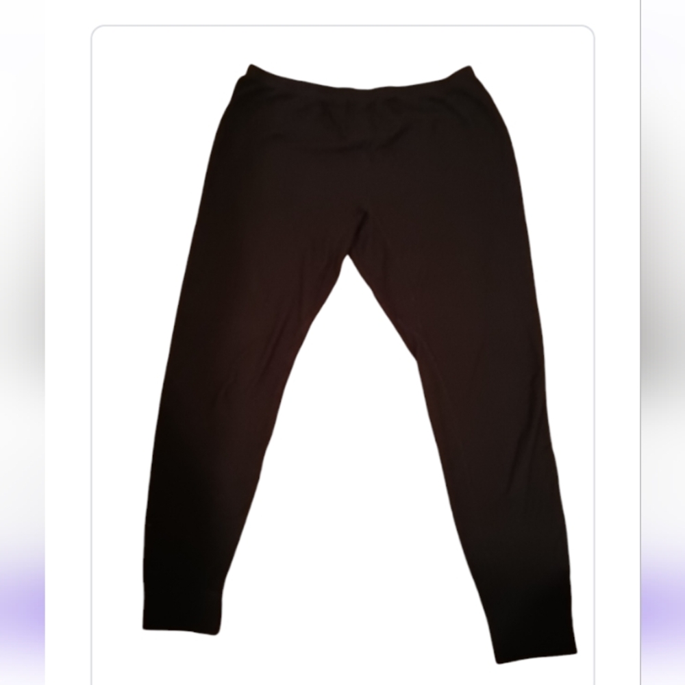 Fruit of the Loom Waffle Knit Thermal Pants Black